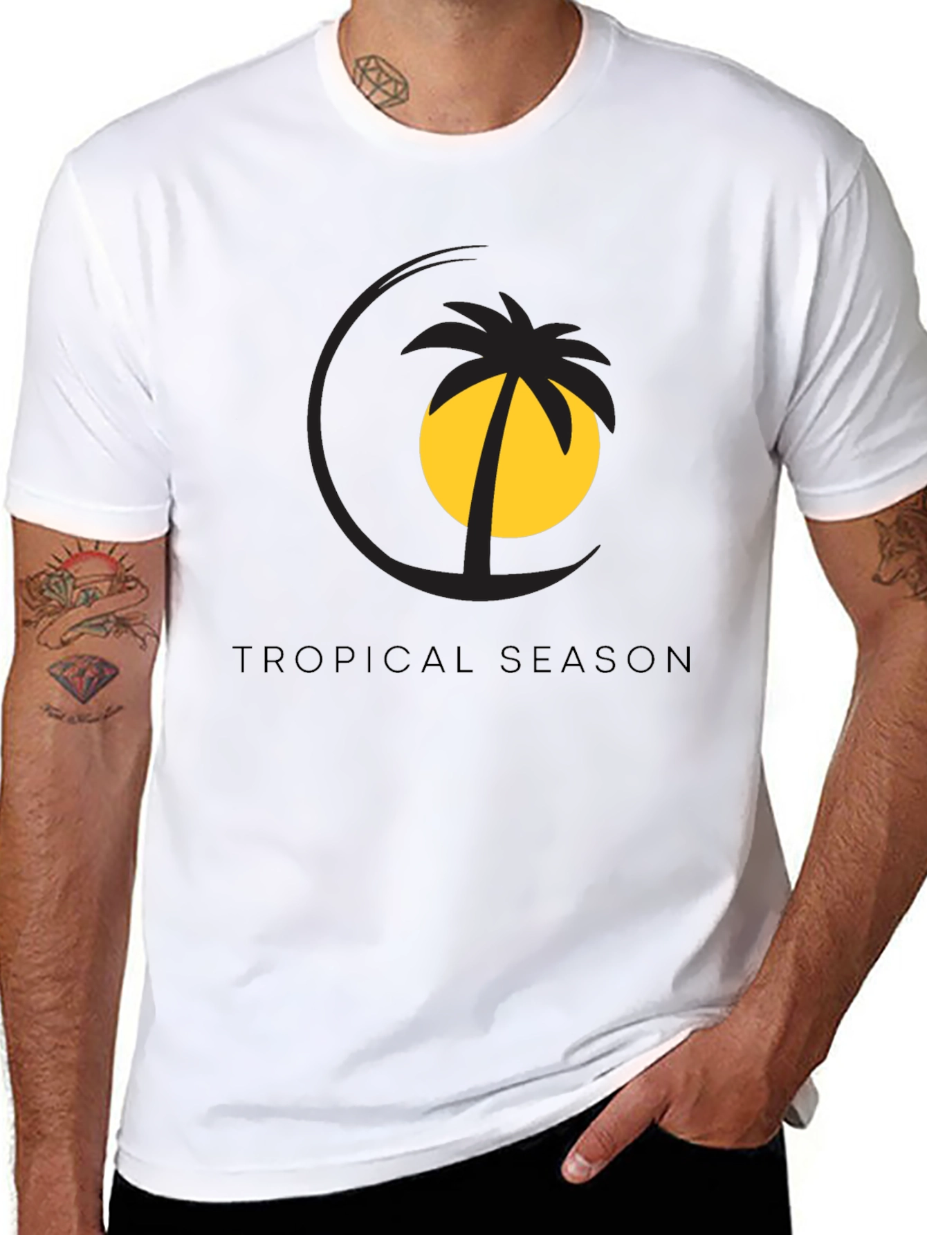 Tropical Season Graphic Tee - Stylish Summer Vibes