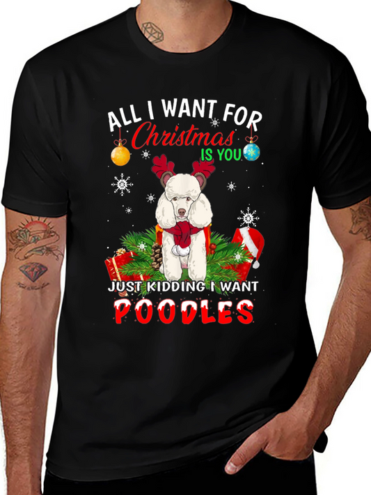 Christmas Poodle T-Shirt