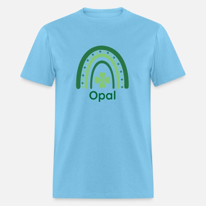 Opal Clover Charm Boho Rainbow