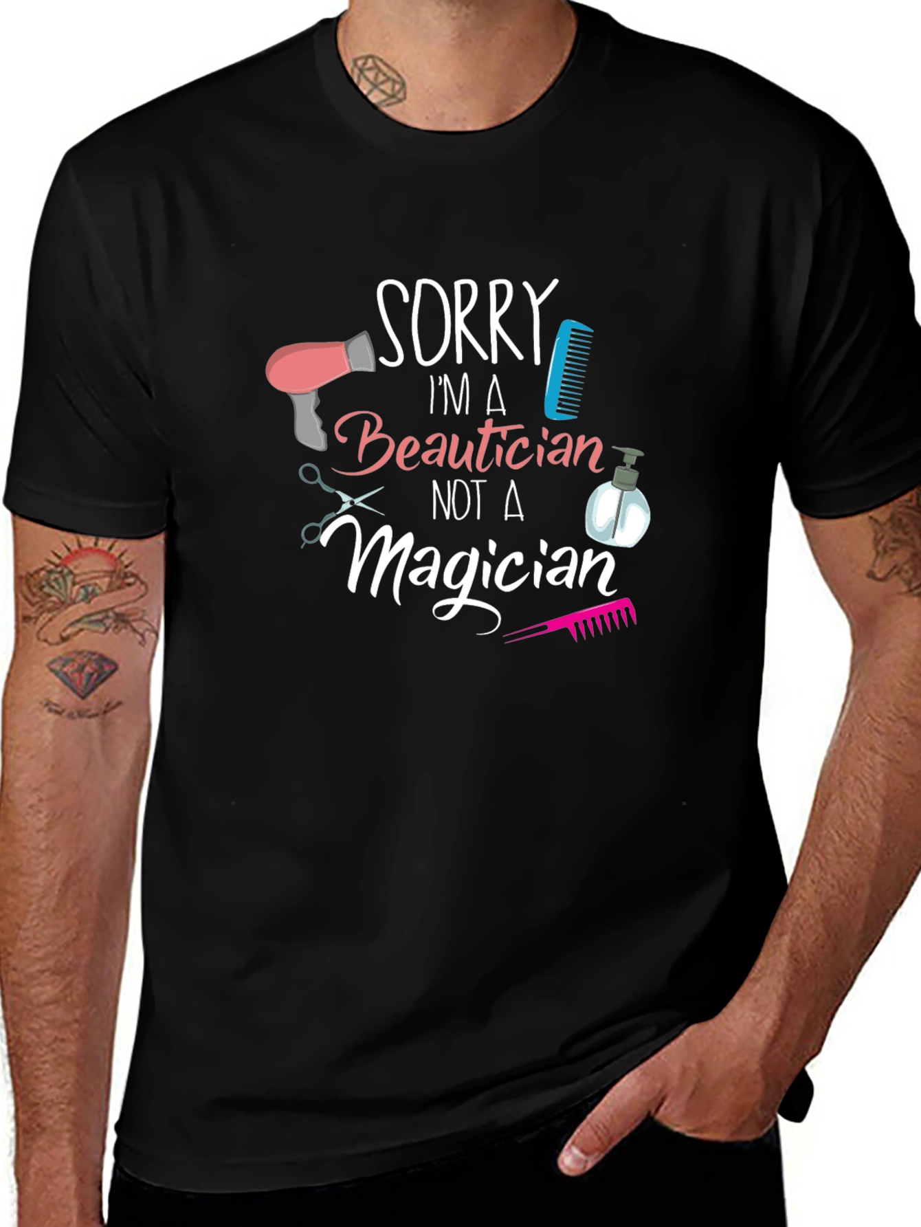 Beautician Graphic Tee - Sorry Im a Beautician