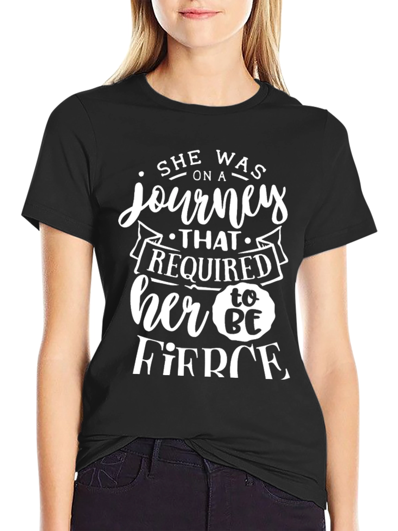 Fierce Journey Graphic Tee - Motivational T-Shirt