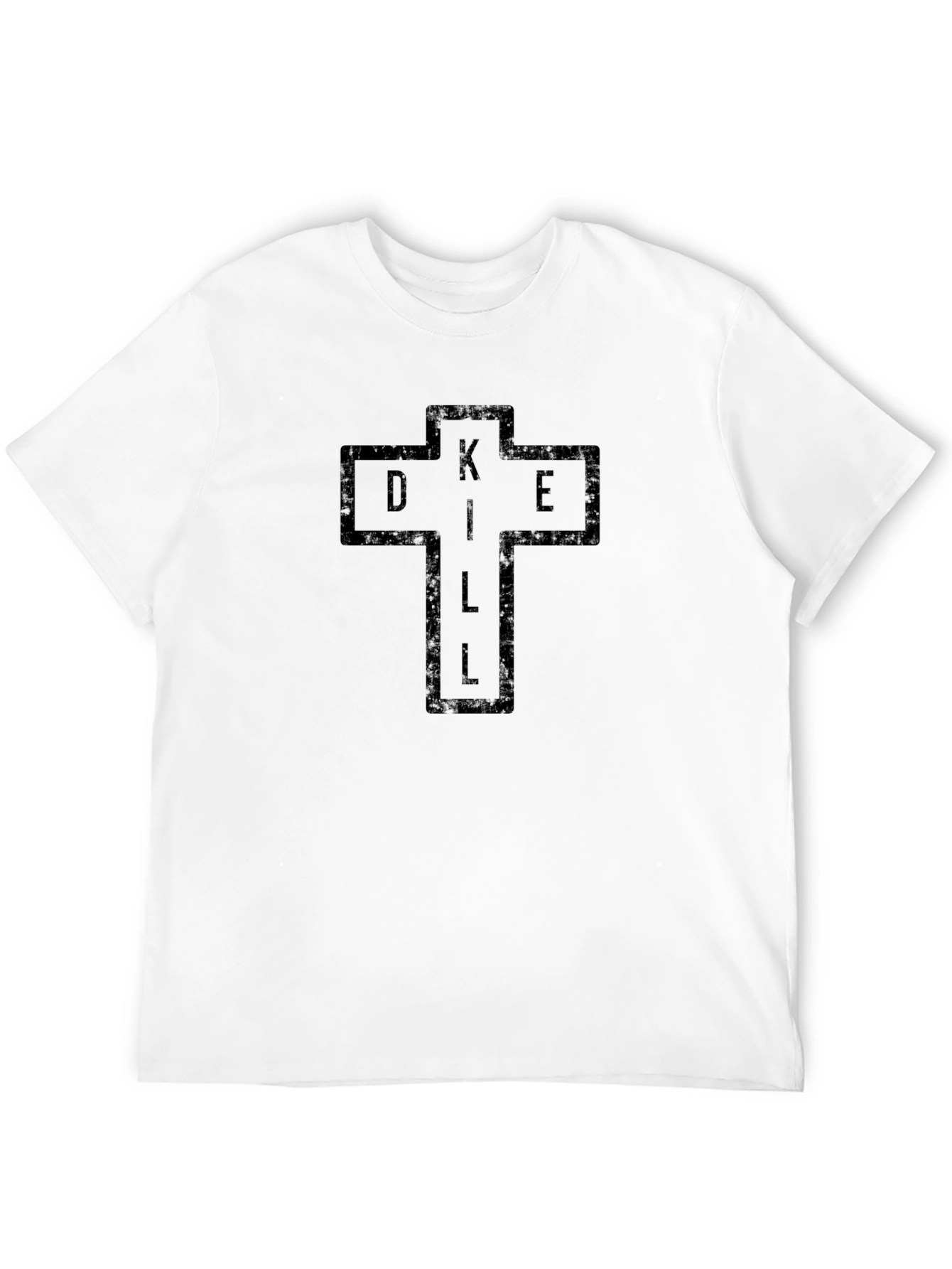 Dill Cross Graphic Tee - Dark Humor Style