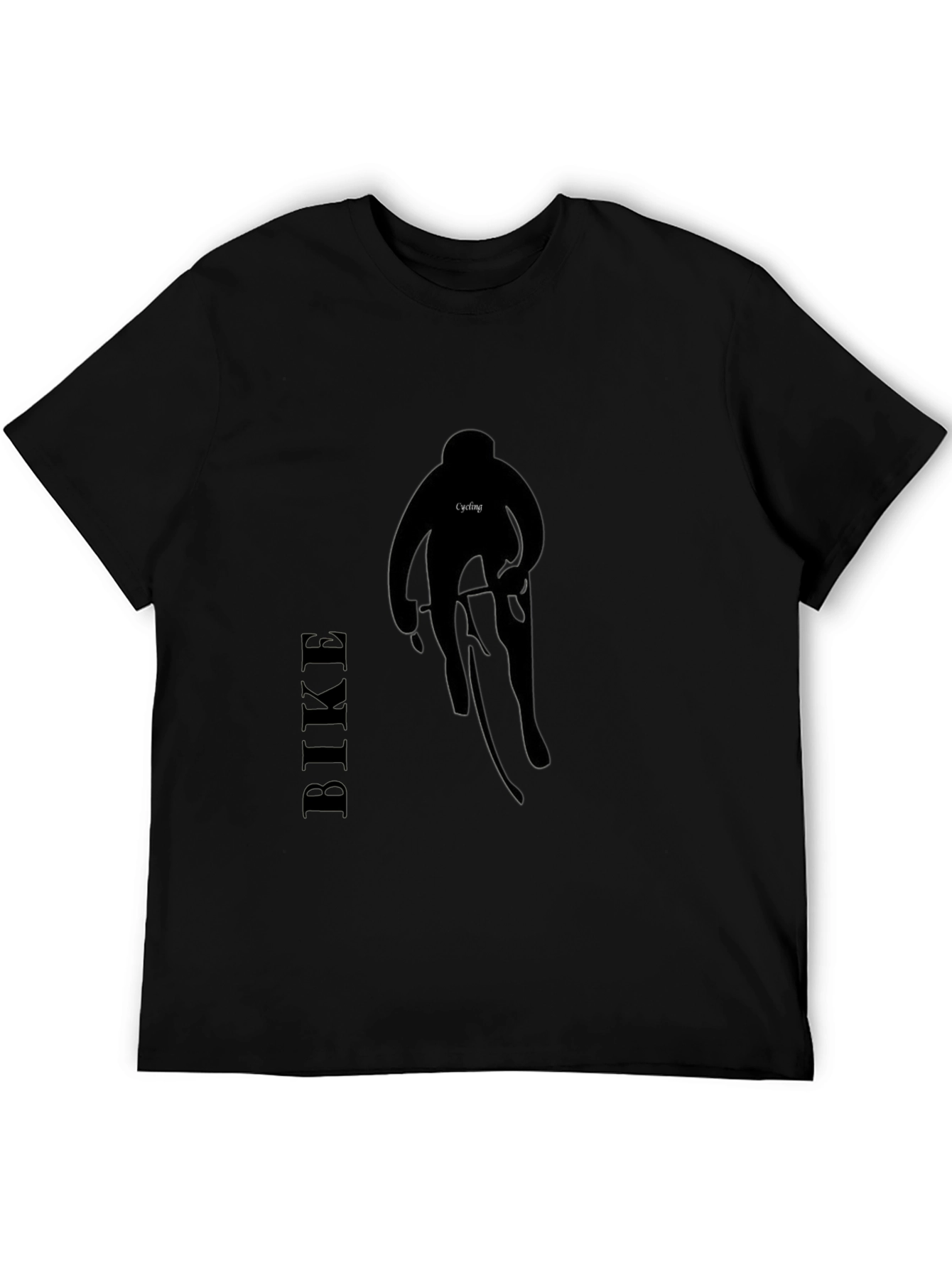 Black Cycling T-Shirt - Ride in Style