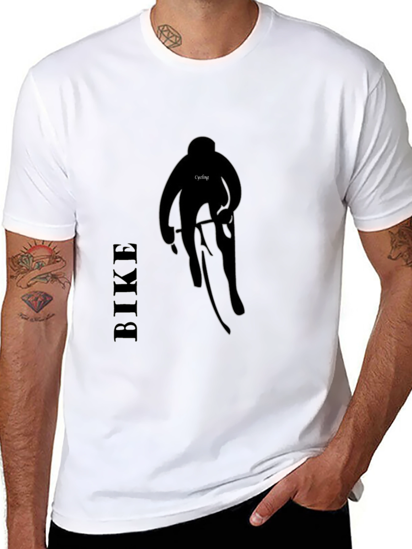 Black Cycling T-Shirt - Ride in Style