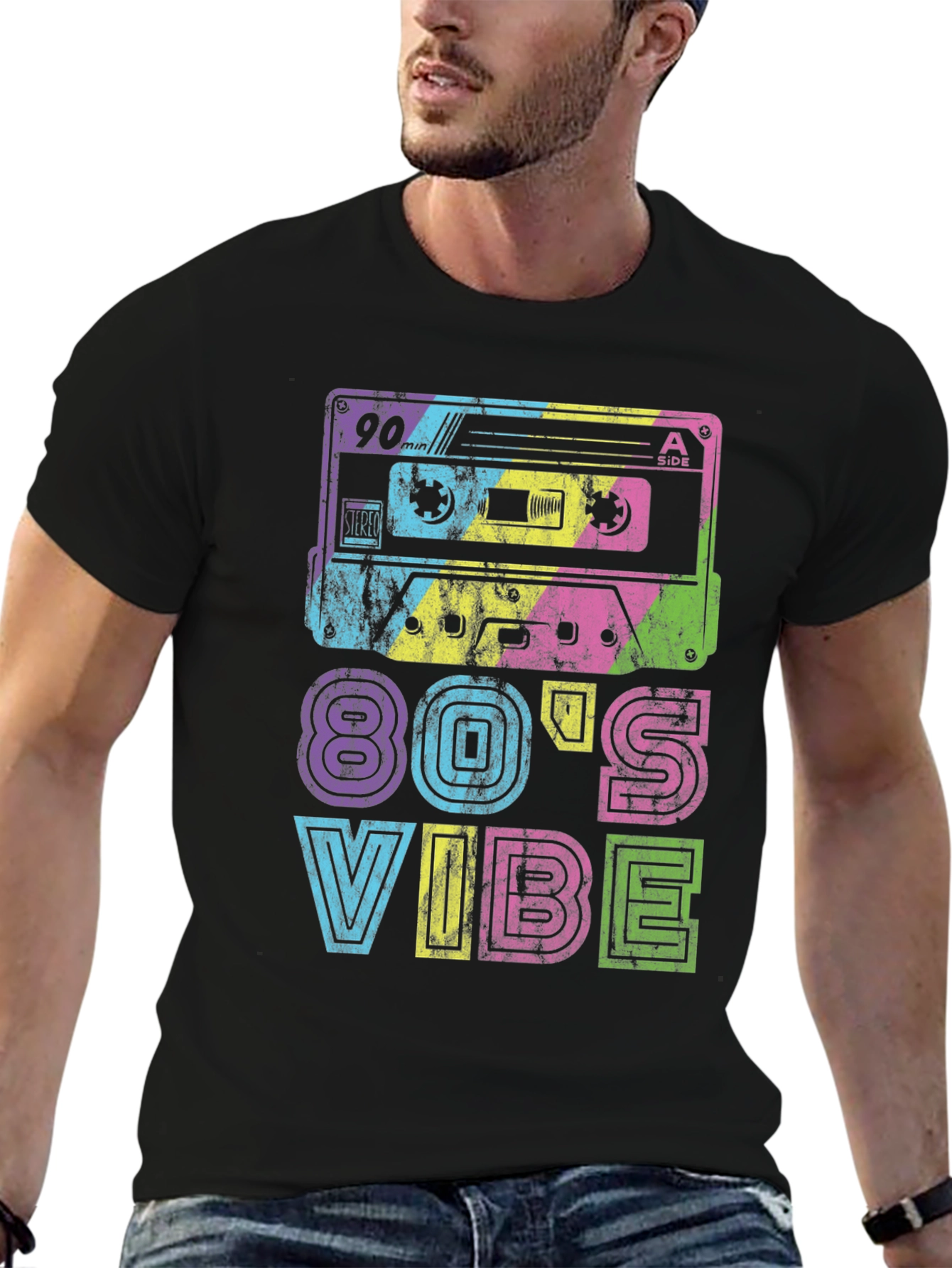 80s Vibe Retro Cassette Tape T-Shirt