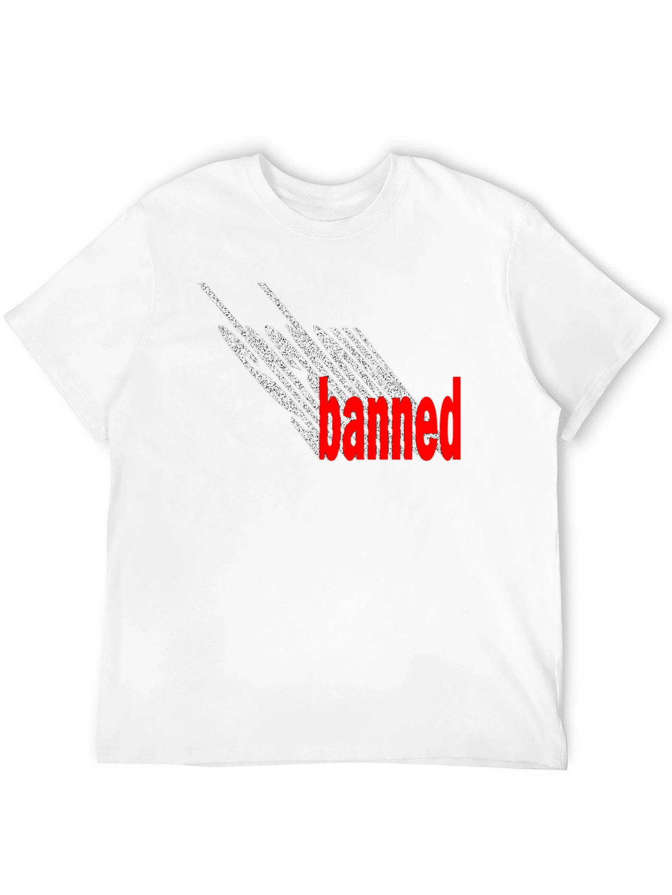 Banned Graphic T-Shirt - Black Crew Neck Tee