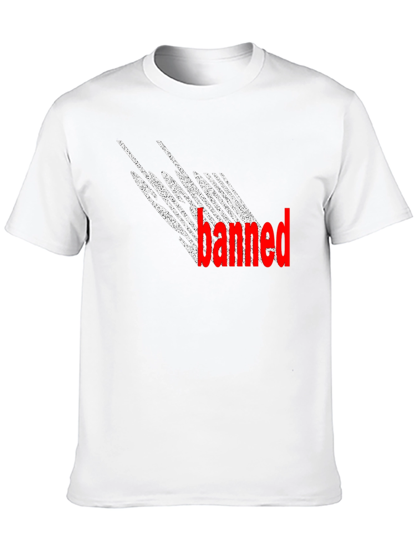 Banned Graphic T-Shirt - Black Crew Neck Tee
