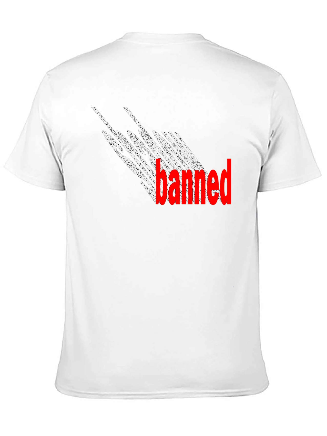 Banned Graphic T-Shirt - Black Crew Neck Tee