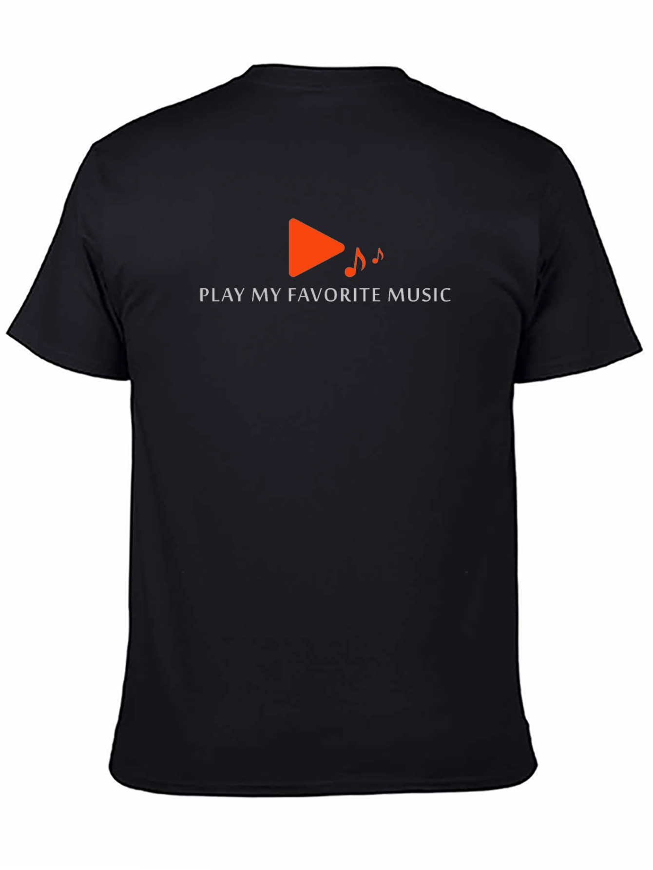 Play My Favorite Music Graphic Tee - Black