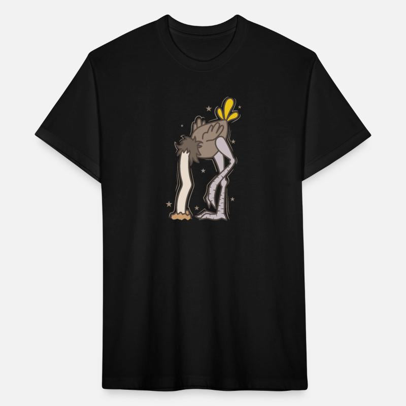 Ostrich with Head in Ground Ratite