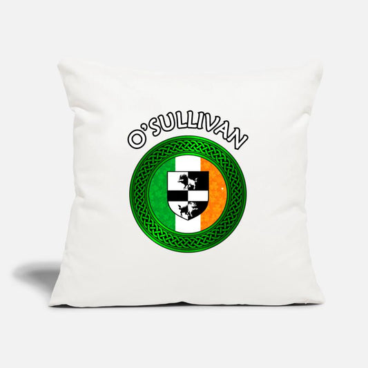 O'Sullivan Coat of Arms on Shamrock Irish Flag