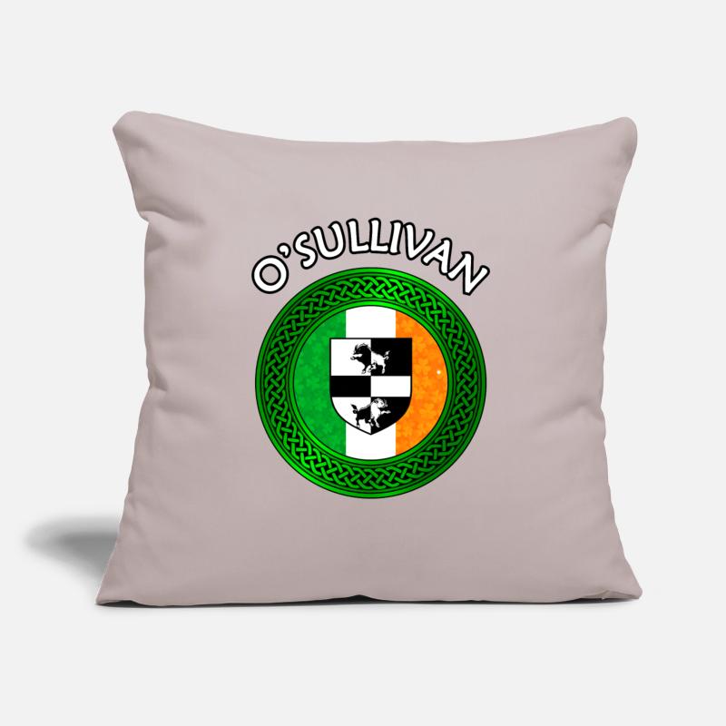 O'Sullivan Coat of Arms on Shamrock Irish Flag