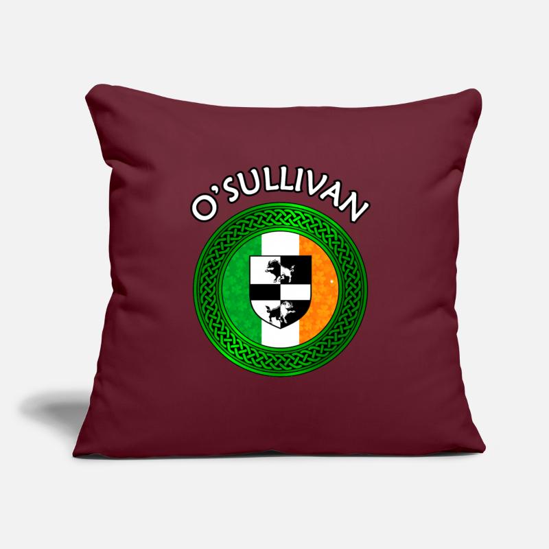 O'Sullivan Coat of Arms on Shamrock Irish Flag