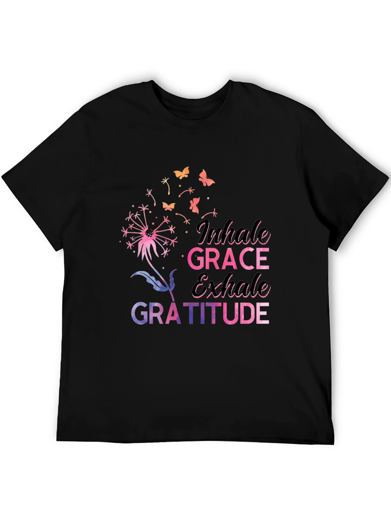 Inhale Grace Gratitude Graphic T-Shirt