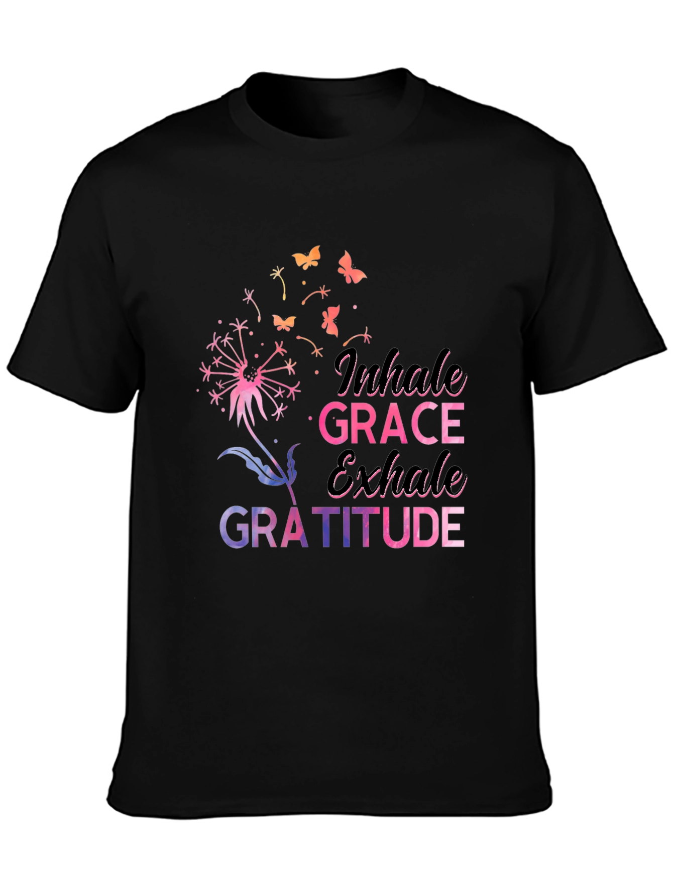 Inhale Grace Gratitude Graphic T-Shirt