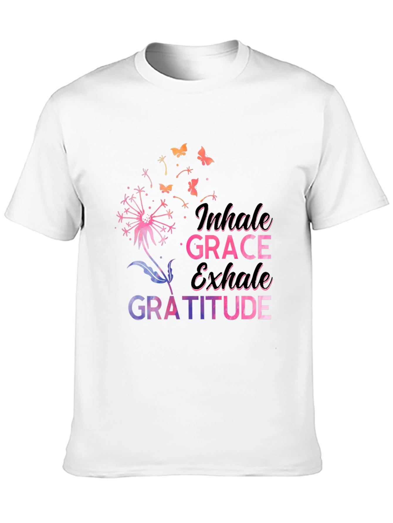 Inhale Grace Gratitude Graphic T-Shirt