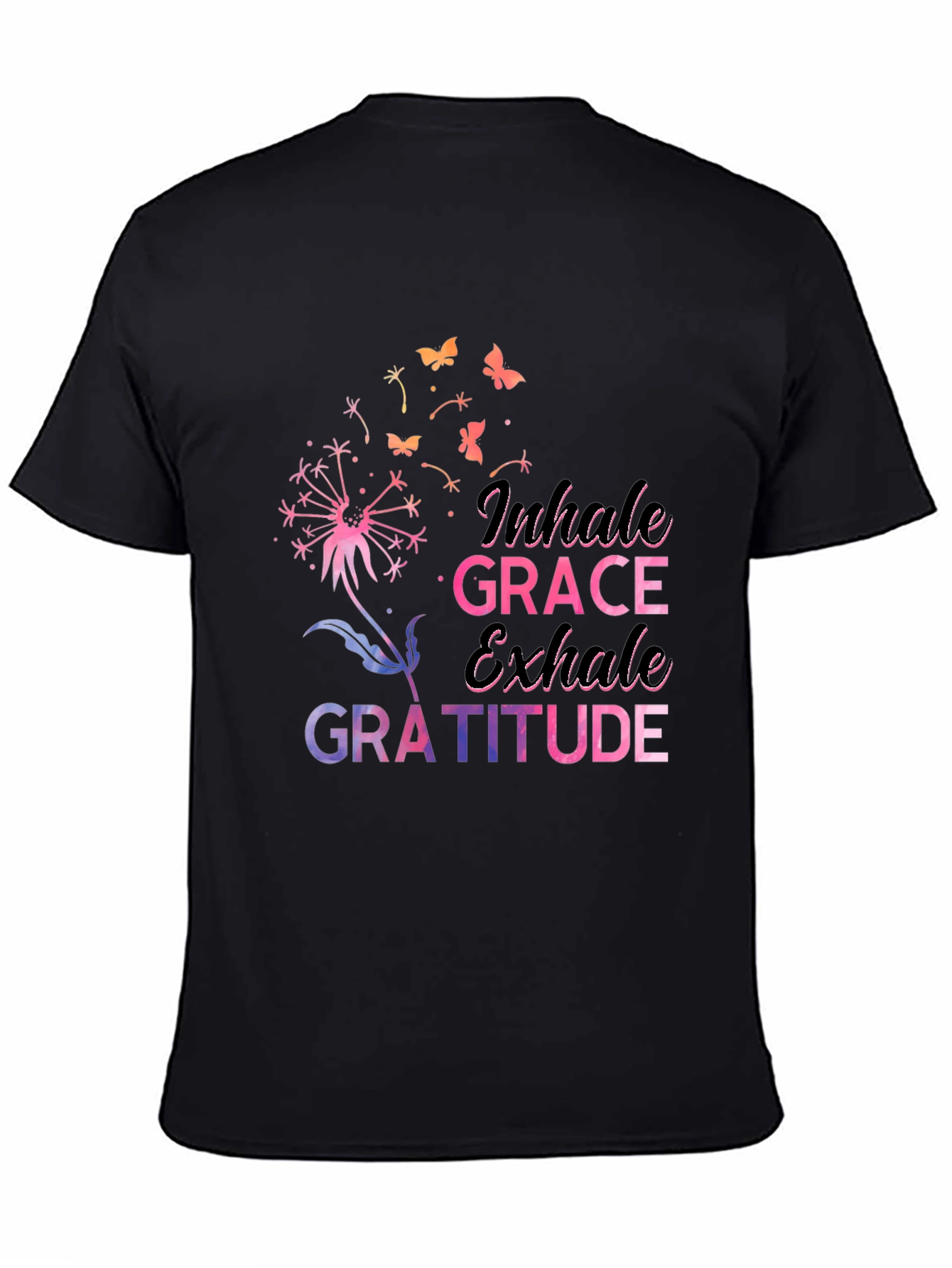 Inhale Grace Gratitude Graphic T-Shirt
