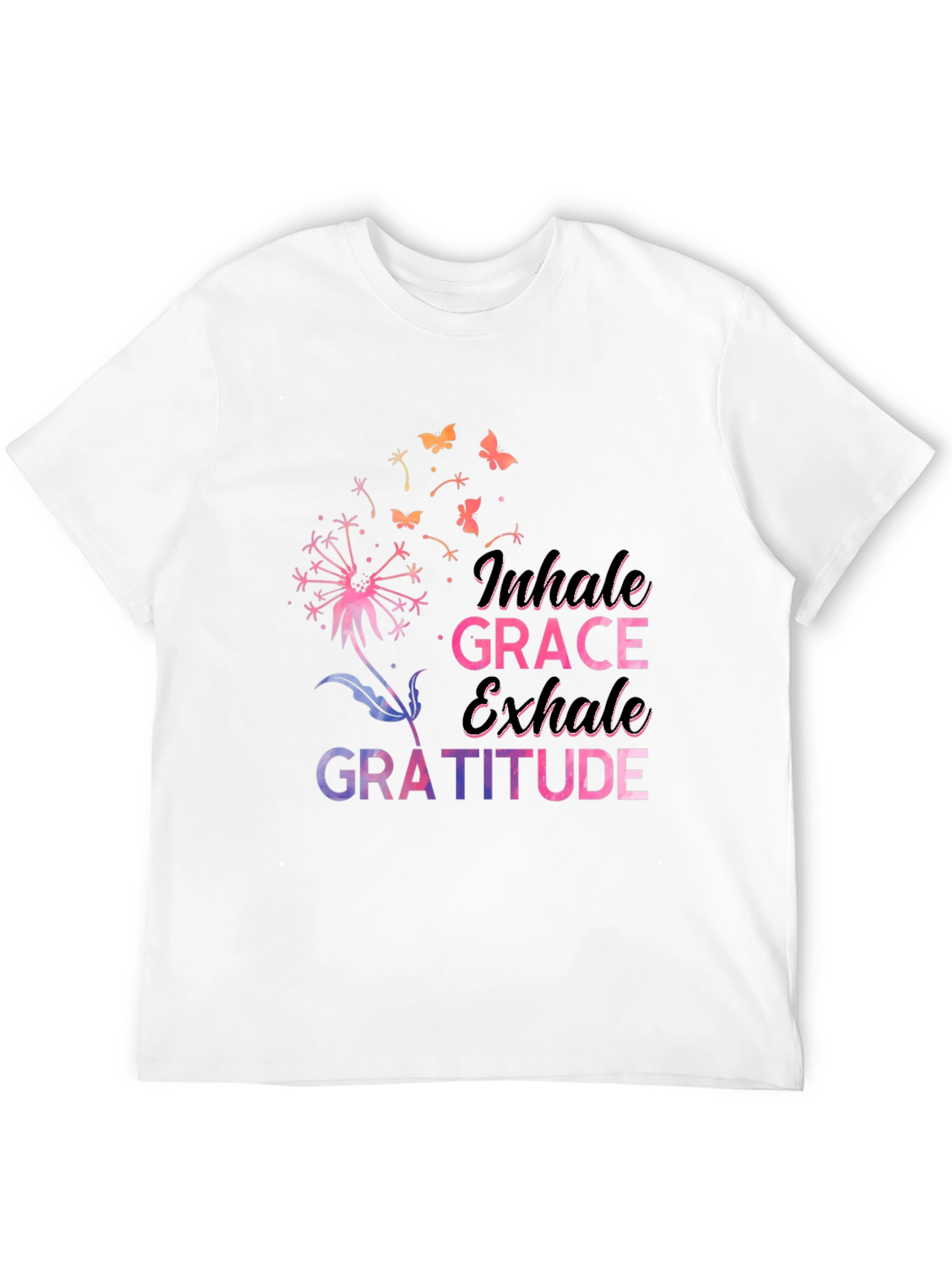 Inhale Grace Gratitude Graphic T-Shirt
