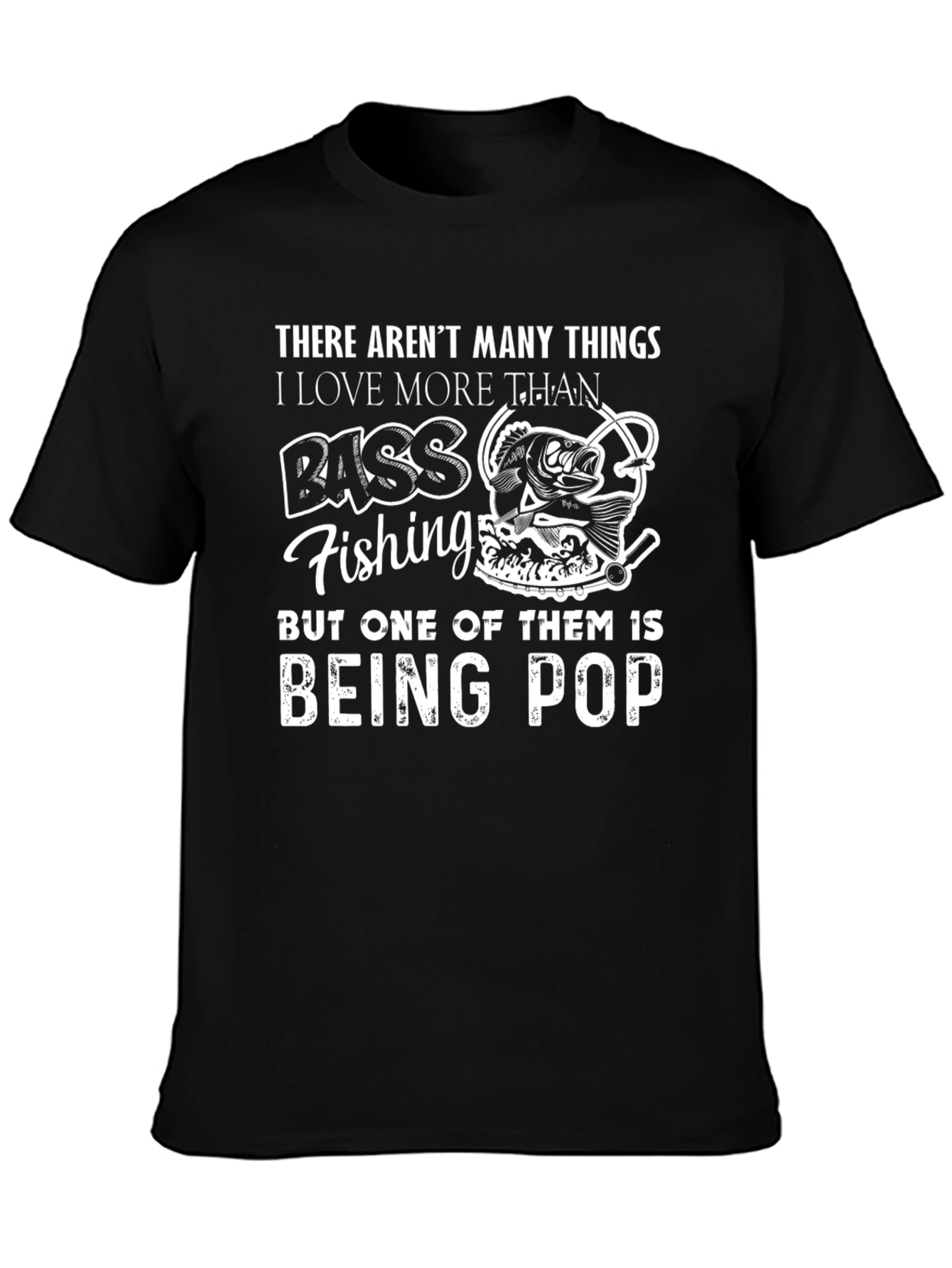 Bass Fishing Pop T-Shirt | Funny Fisherman Gift