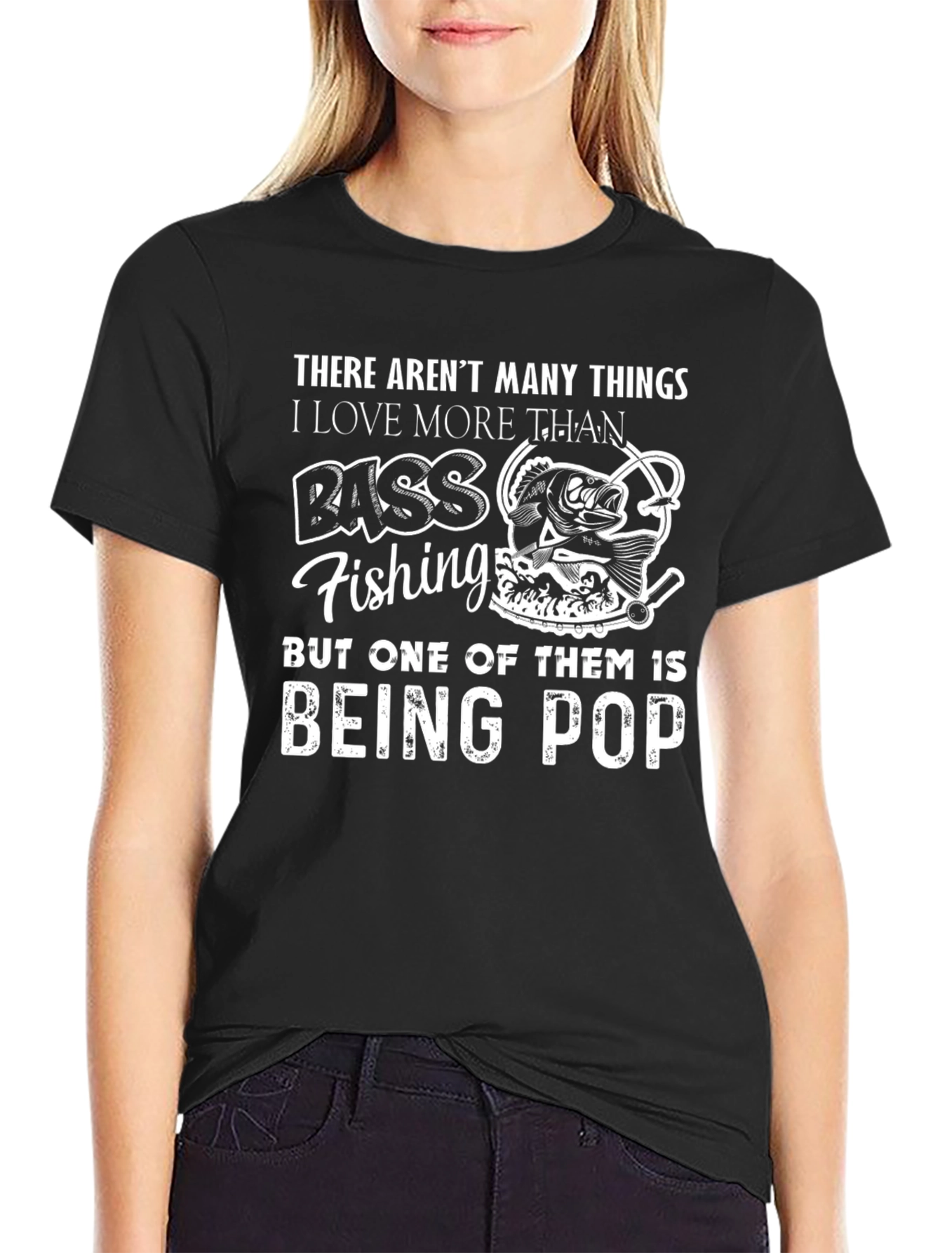 Bass Fishing Pop T-Shirt | Funny Fisherman Gift