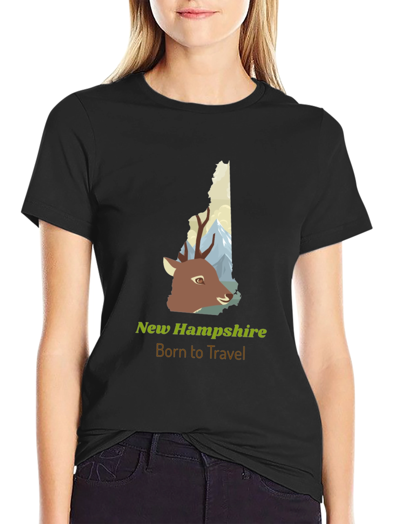 New Hampshire Deer Travel T-Shirt