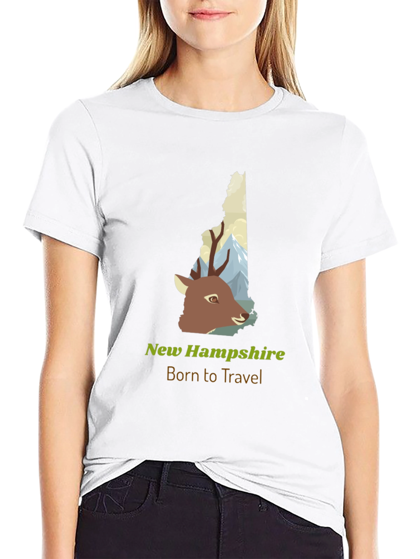 New Hampshire Deer Travel T-Shirt