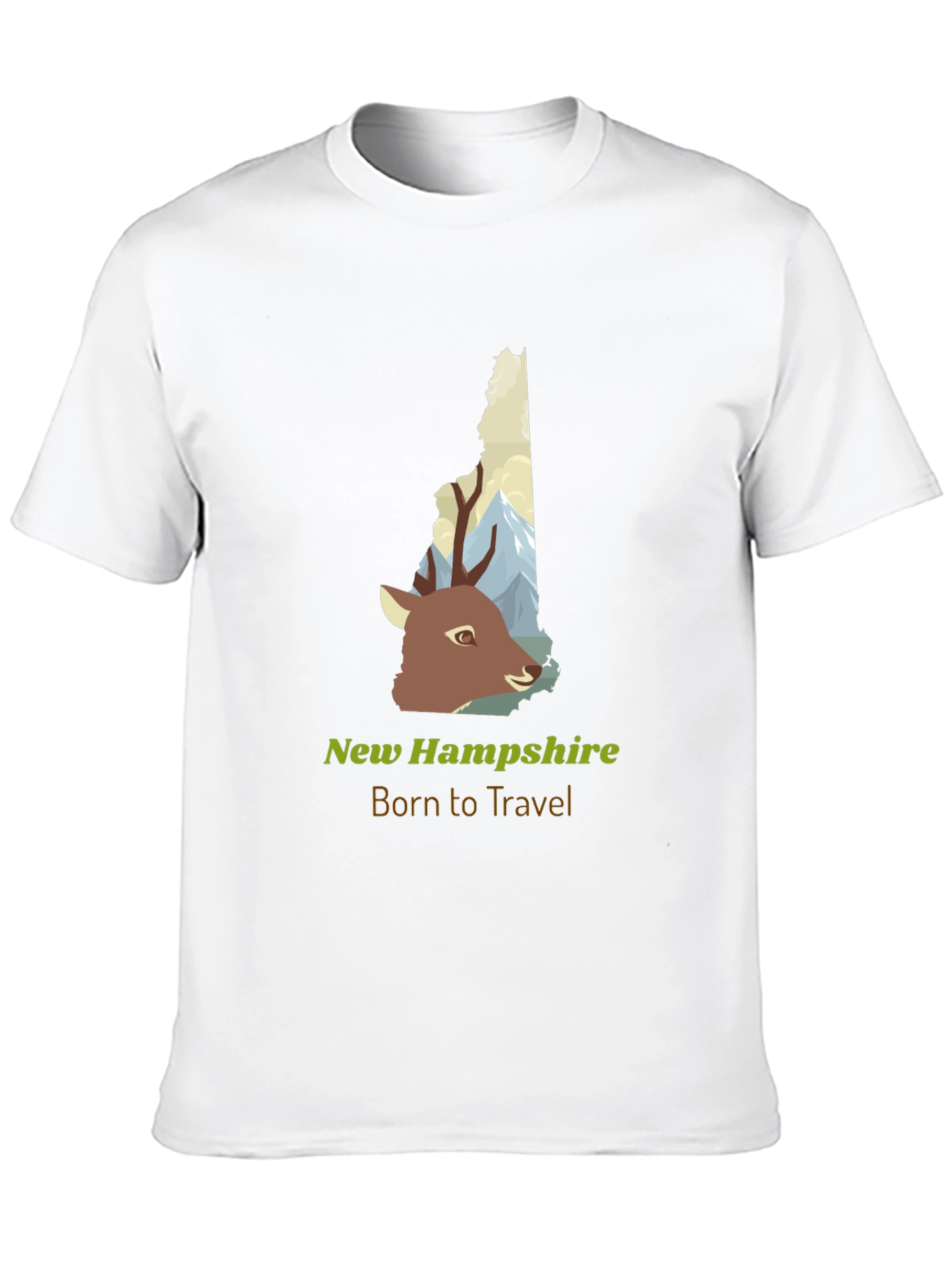 New Hampshire Deer Travel T-Shirt