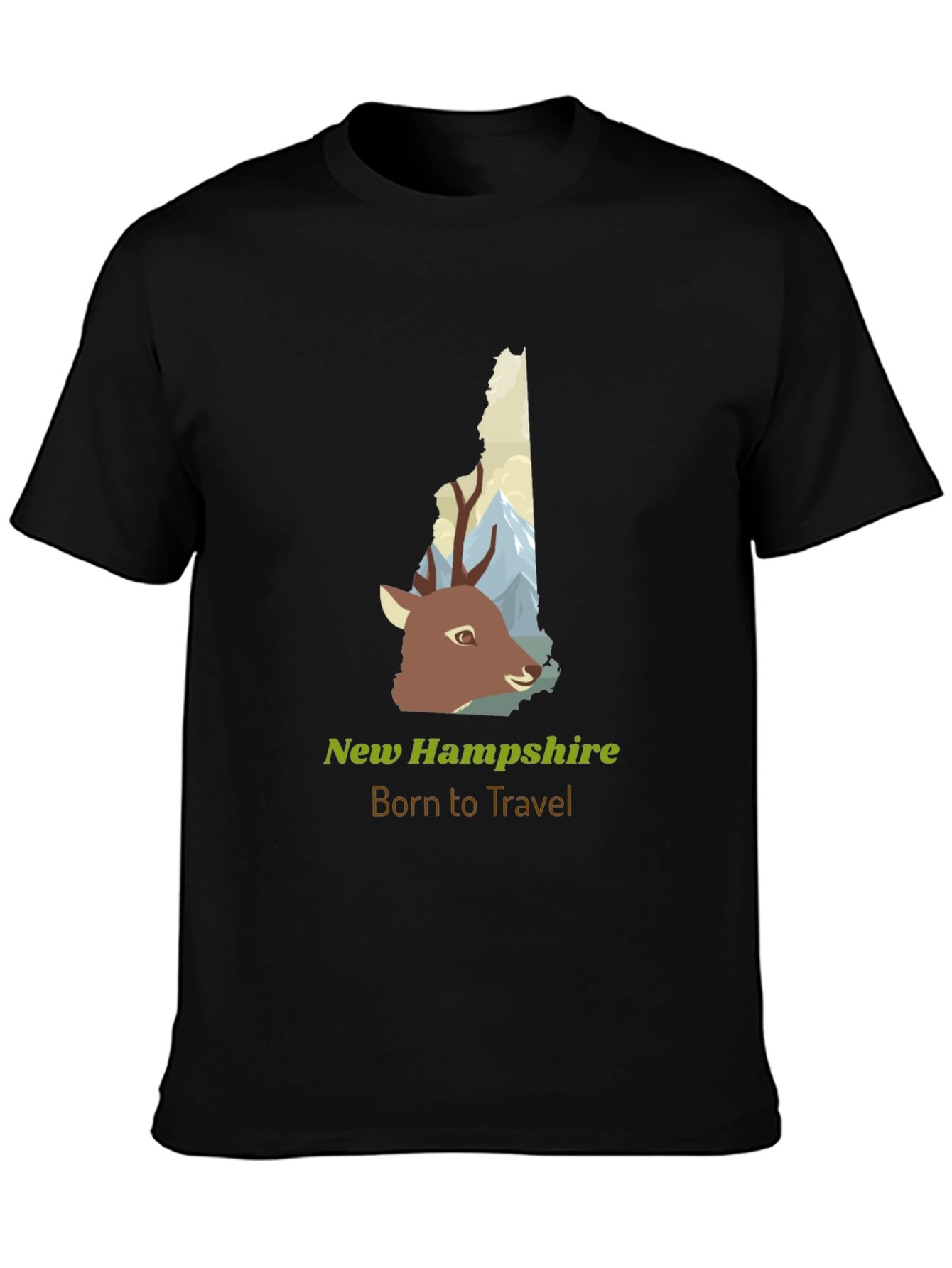 New Hampshire Deer Travel T-Shirt