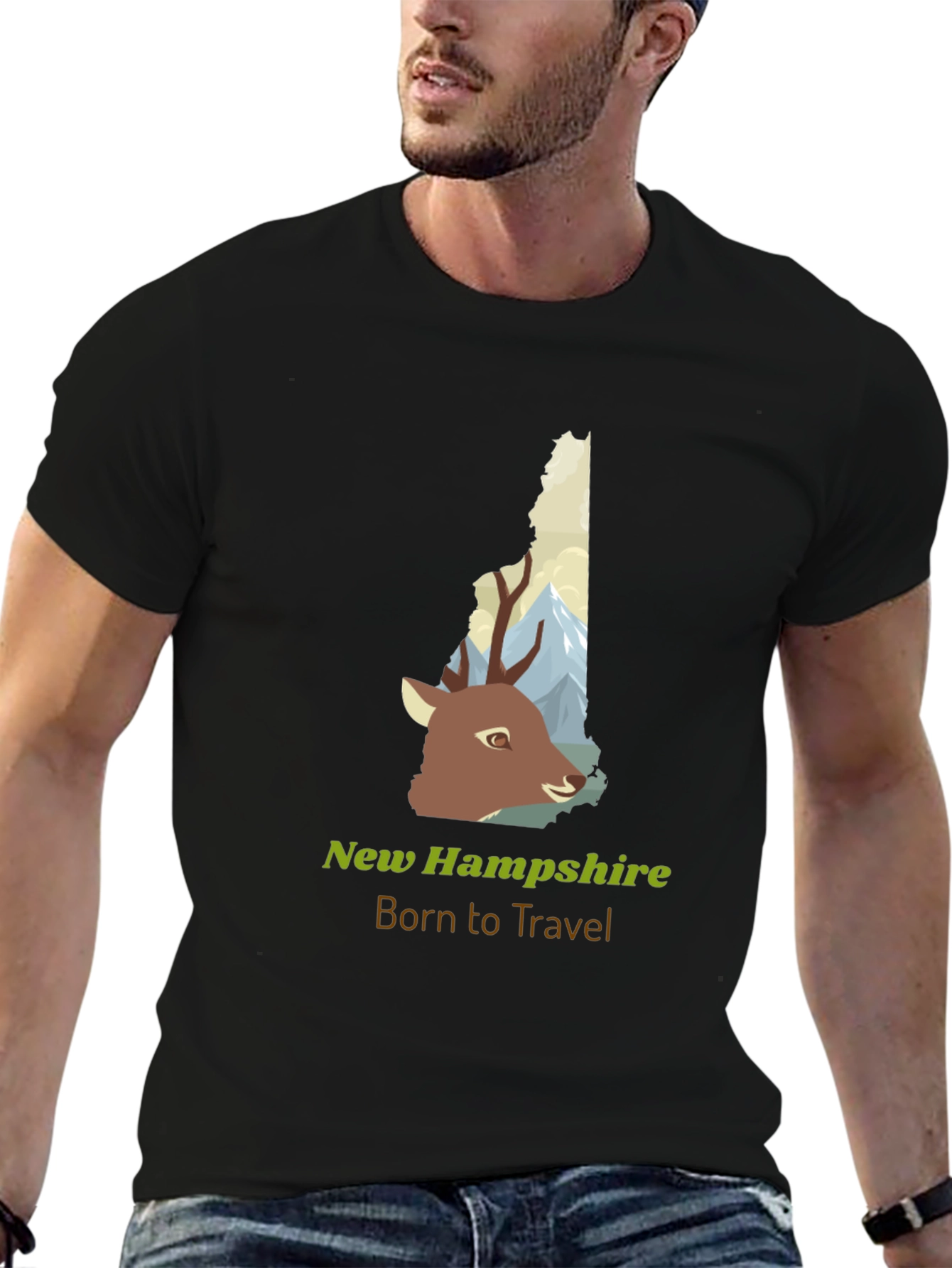 New Hampshire Deer Travel T-Shirt