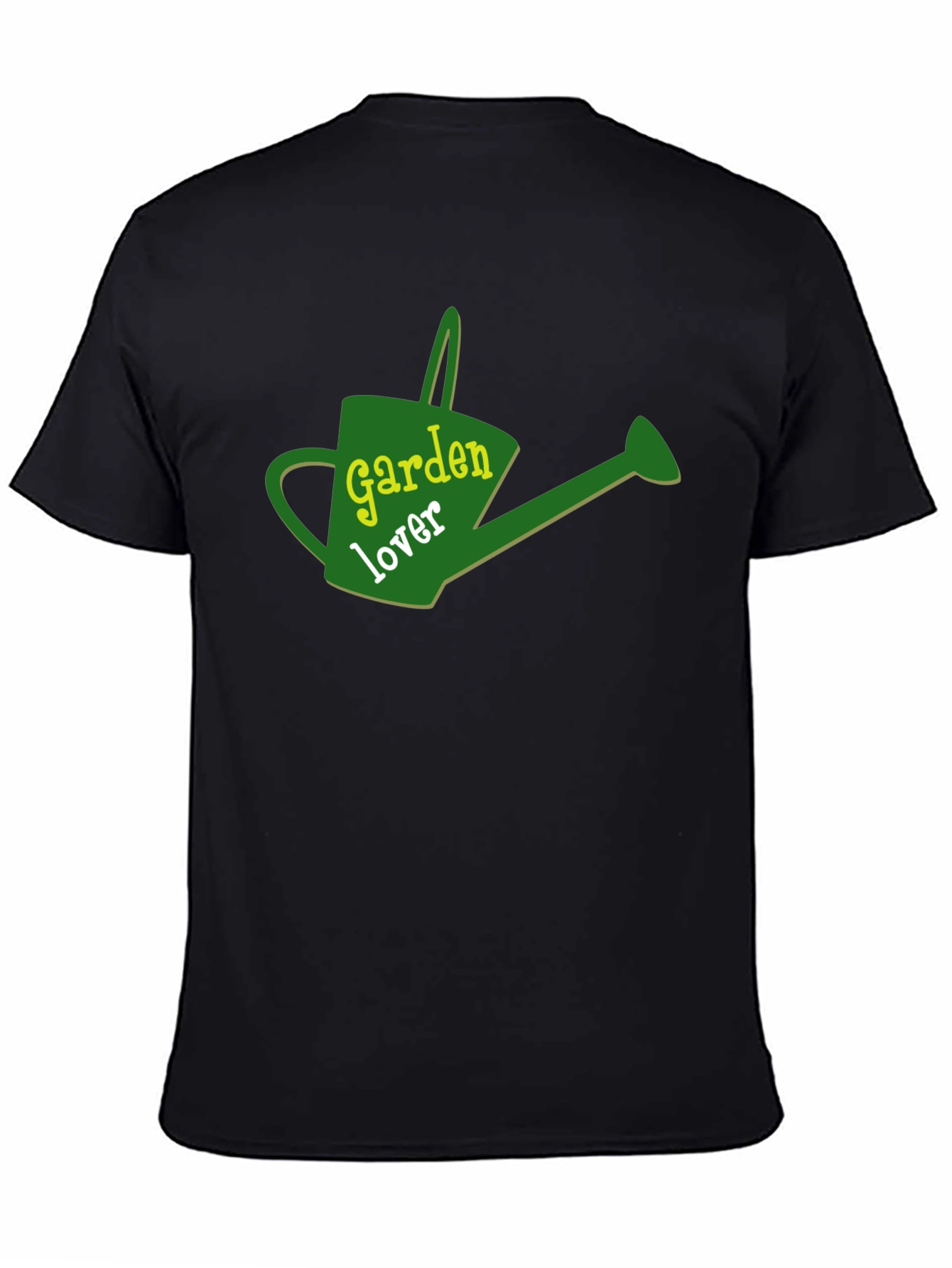 Garden Lover Graphic Tee - Black Cotton T-Shirt