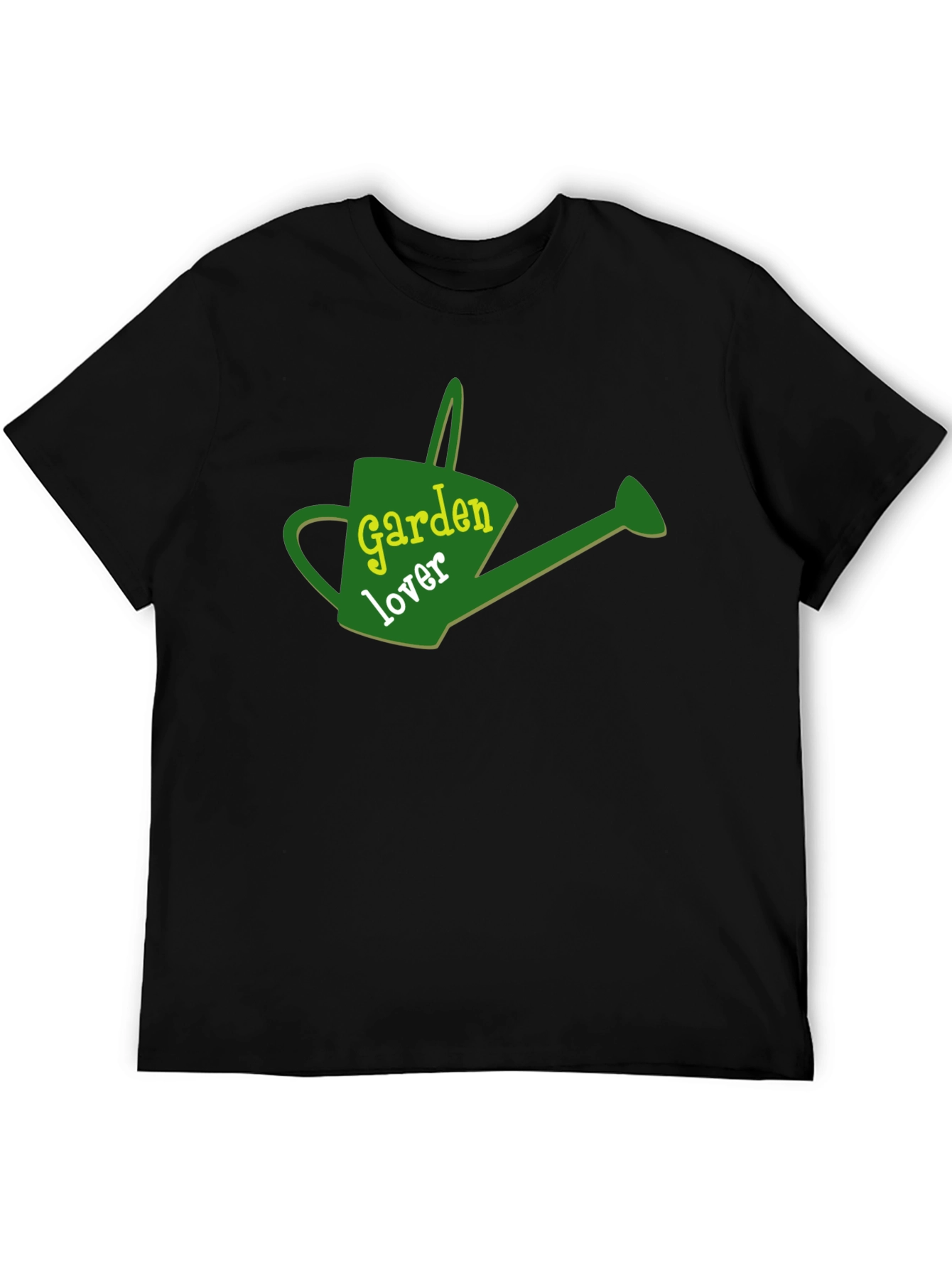 Garden Lover Graphic Tee - Black Cotton T-Shirt
