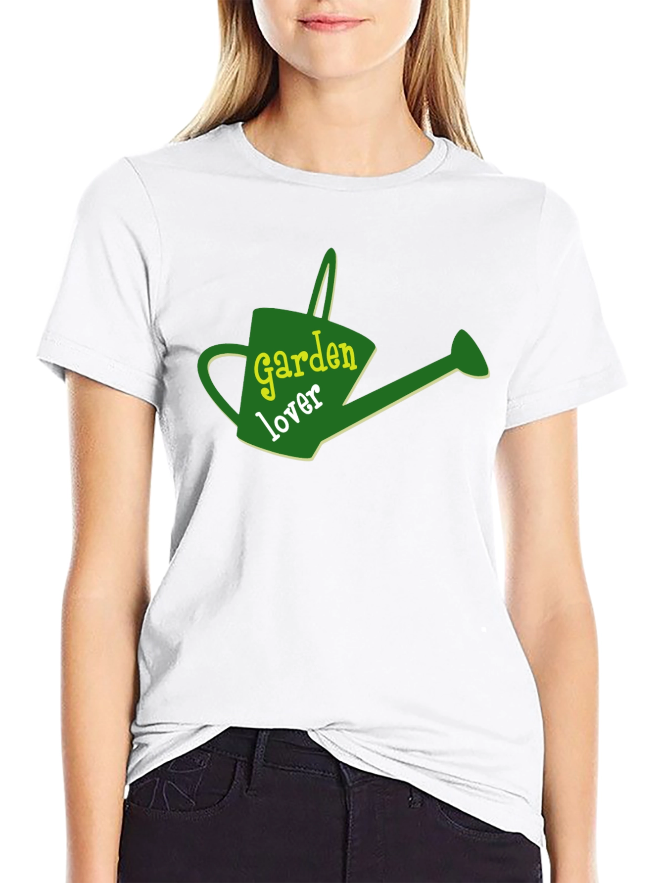 Garden Lover Graphic Tee - Black Cotton T-Shirt