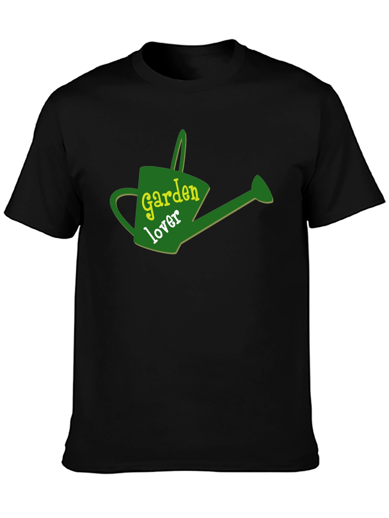 Garden Lover Graphic Tee - Black Cotton T-Shirt