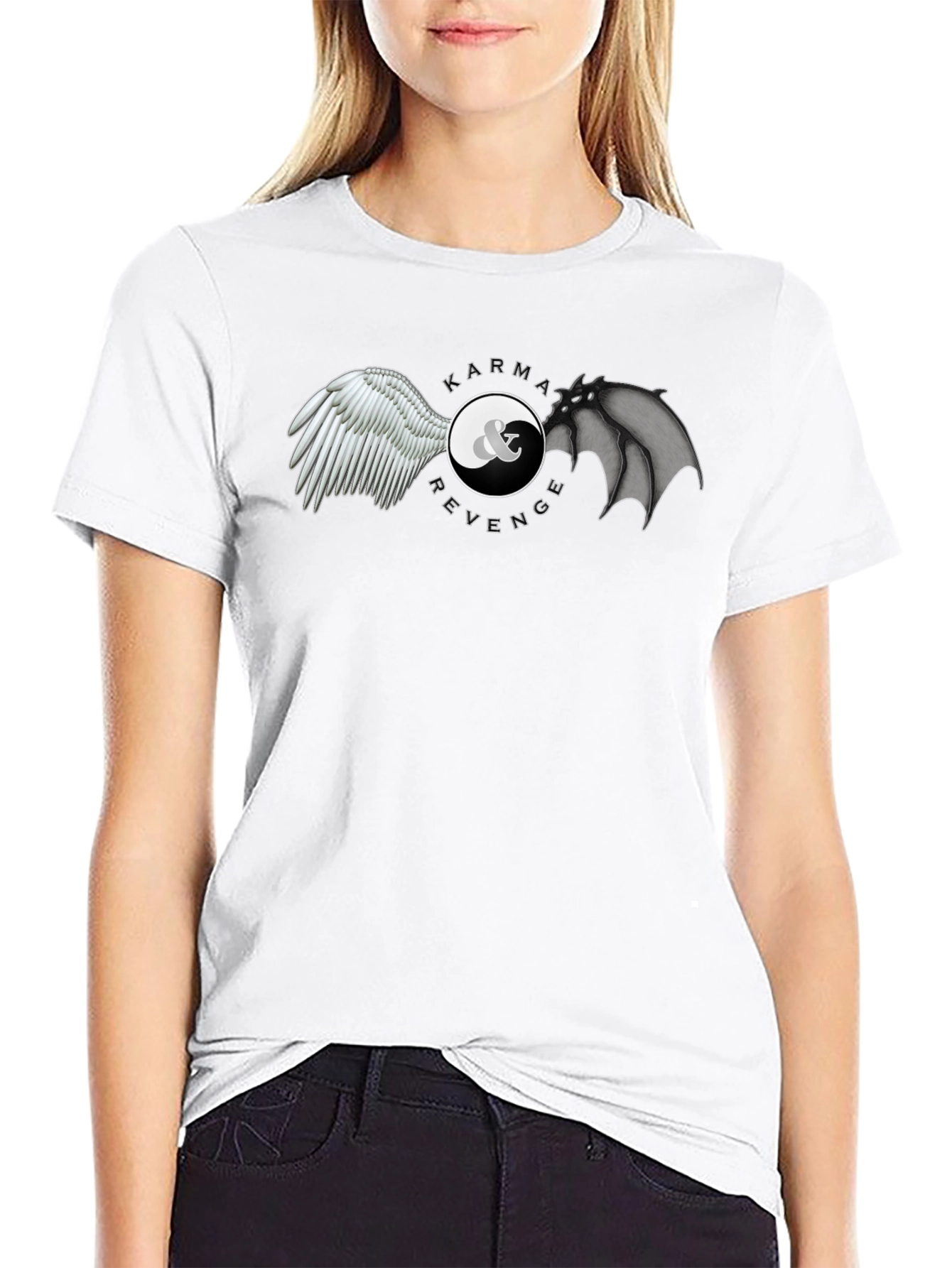 Karma & Revenge Graphic T-Shirt - Balance Design