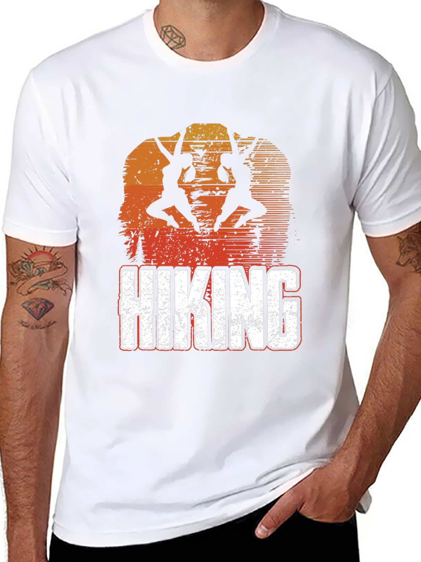 Hiking Adventure Tee - Sunset Climbers Graphic