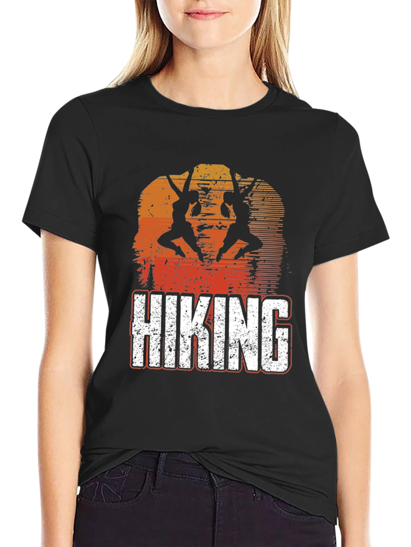 Hiking Adventure Tee - Sunset Climbers Graphic