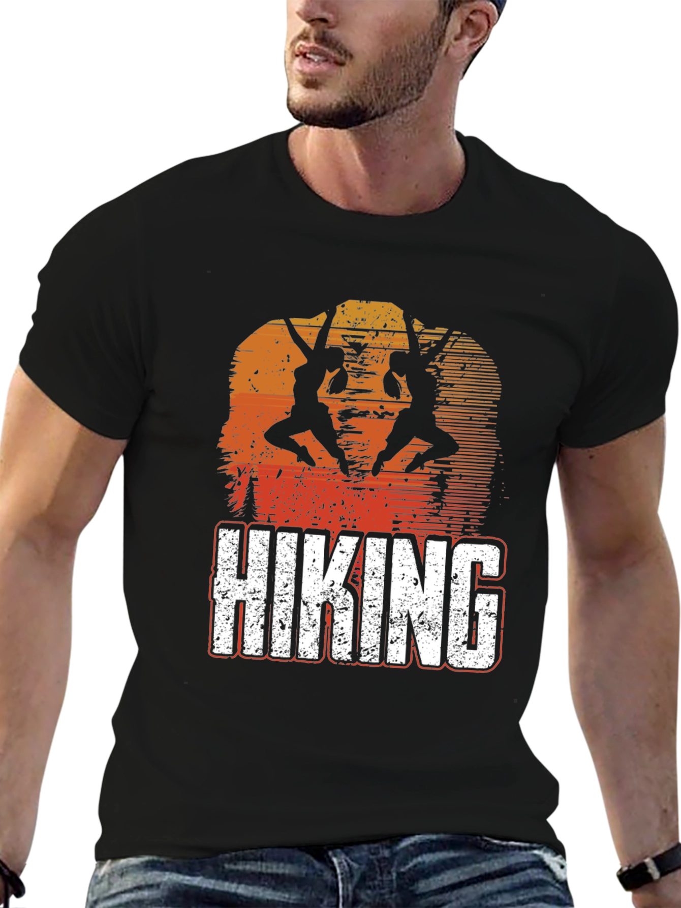Hiking Adventure Tee - Sunset Climbers Graphic