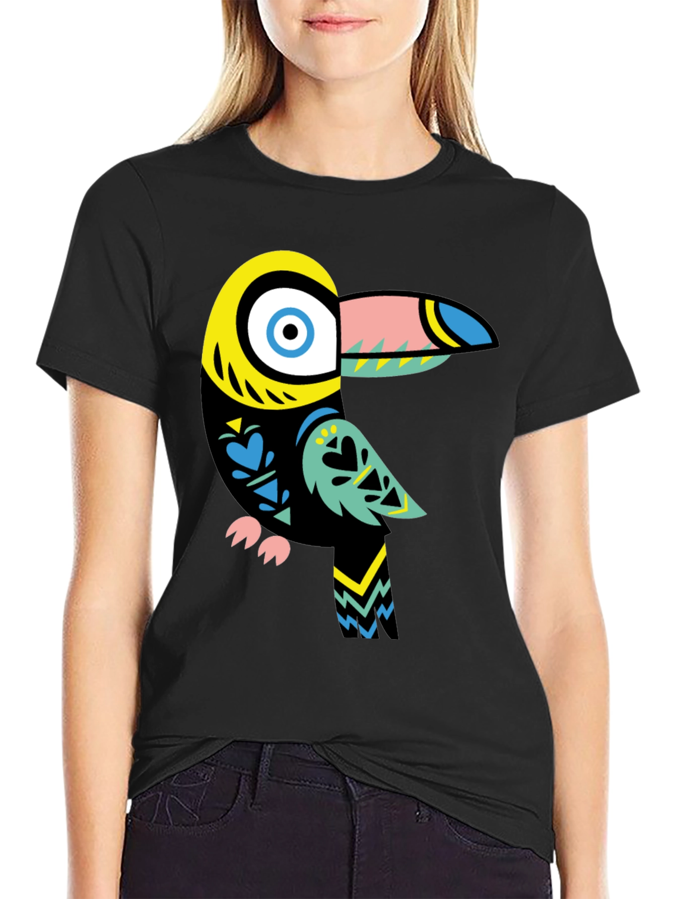 Funky Toucan Graphic Tee - Unique Bird Design