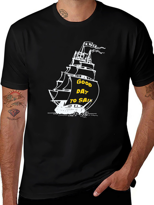 Good Day to Sail Graphic T-Shirt - Black