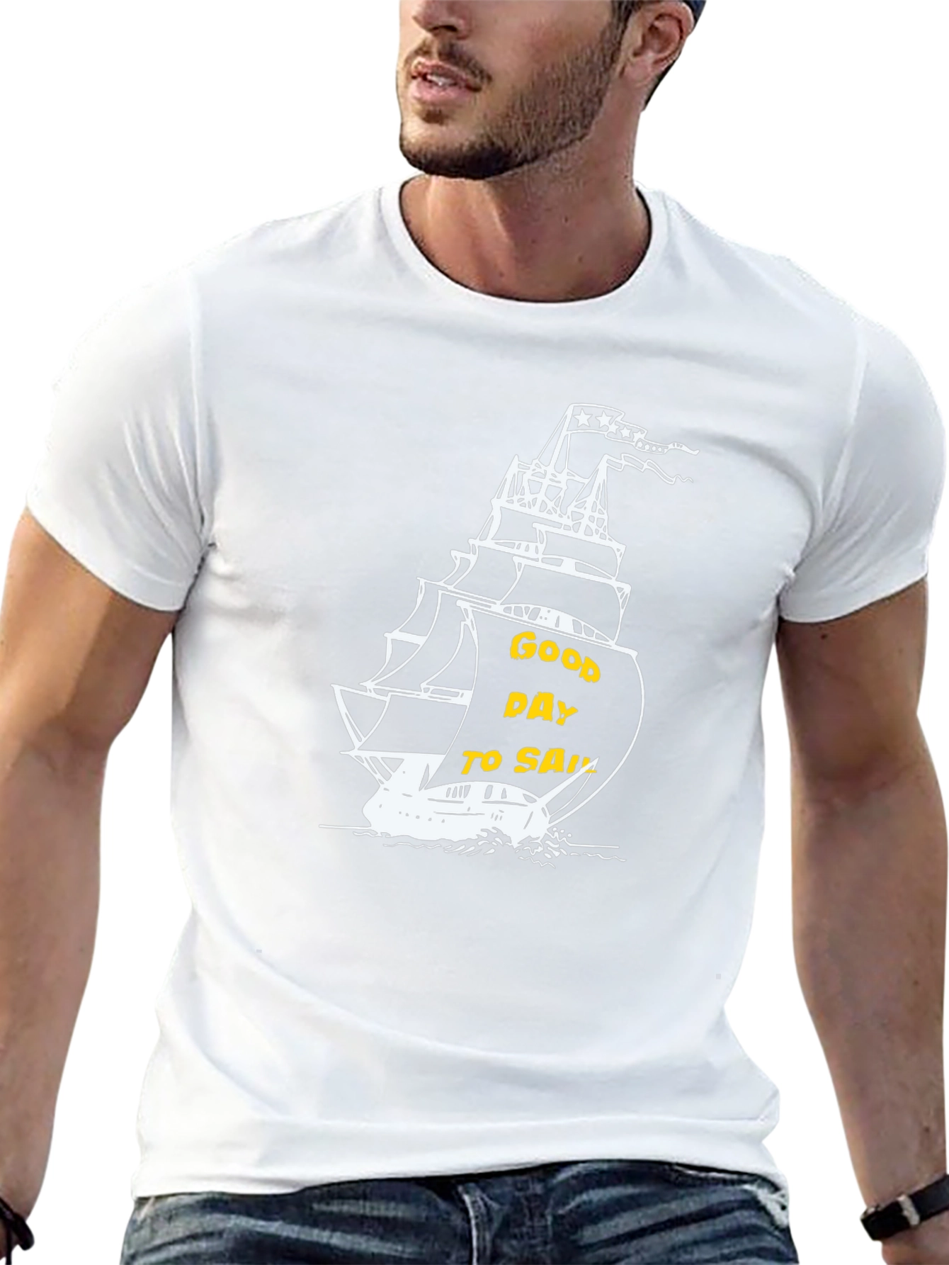 Good Day to Sail Graphic T-Shirt - Black