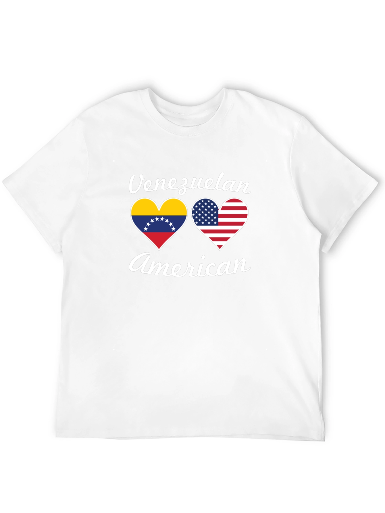 Venezuelan American Heart Flag T-Shirt