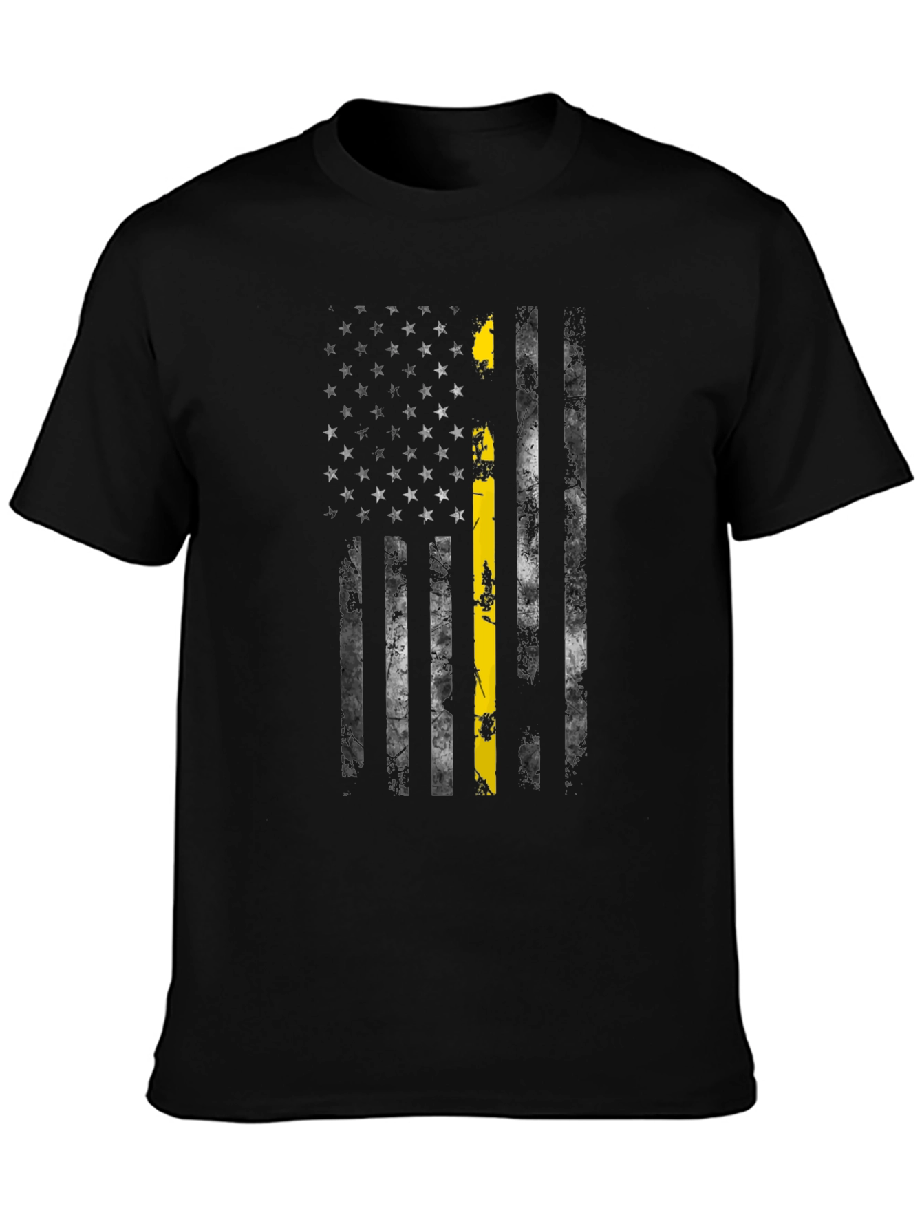 Thin Yellow Line American Flag T-Shirt