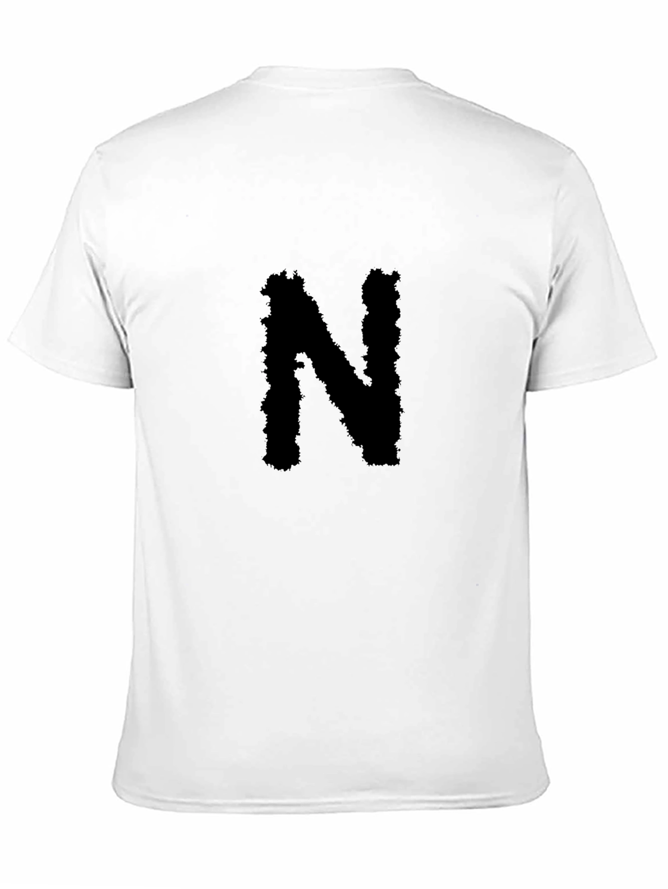 Black T-Shirt with Bold N Graphic