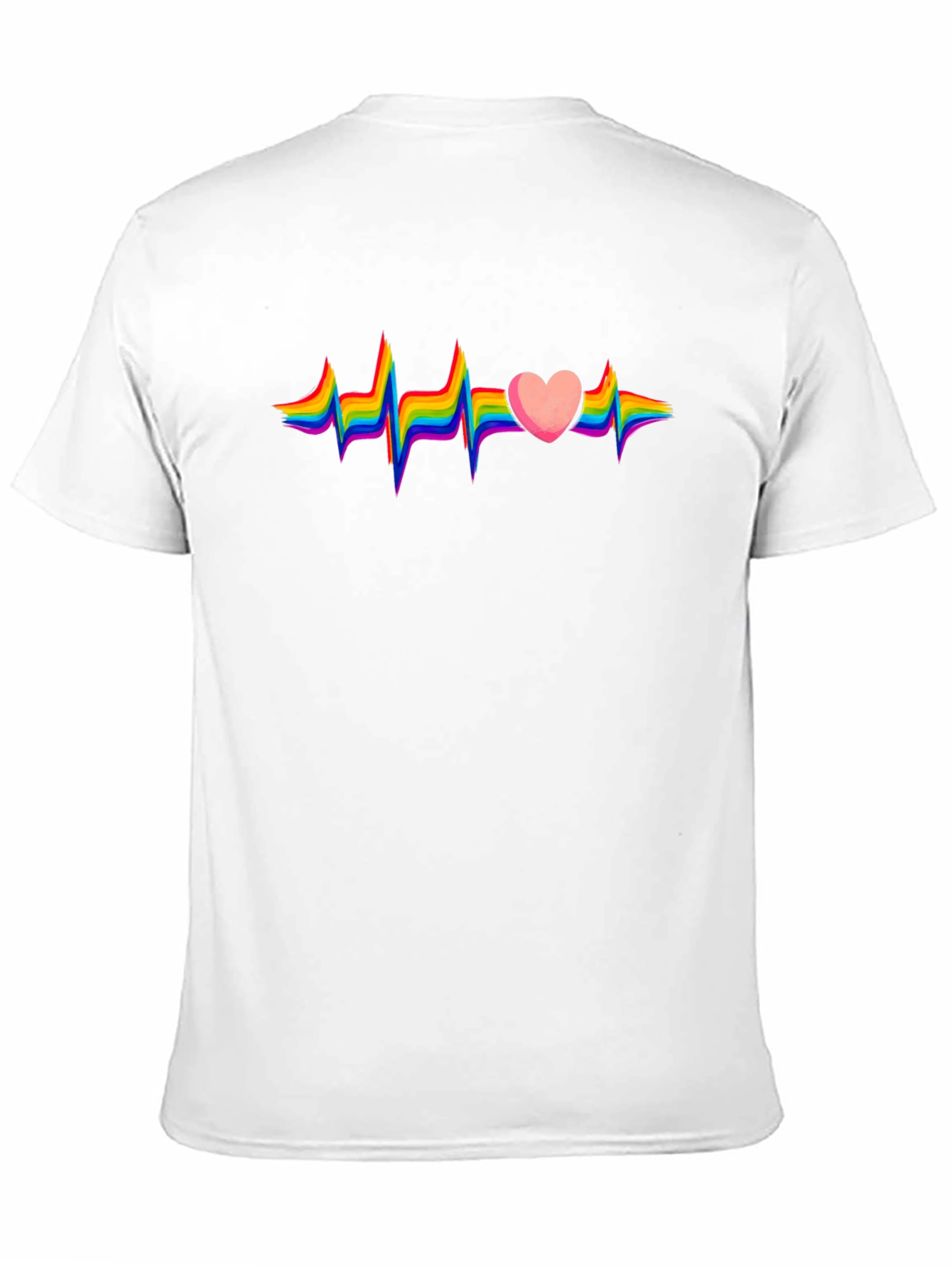 Rainbow Heartbeat Graphic Tee