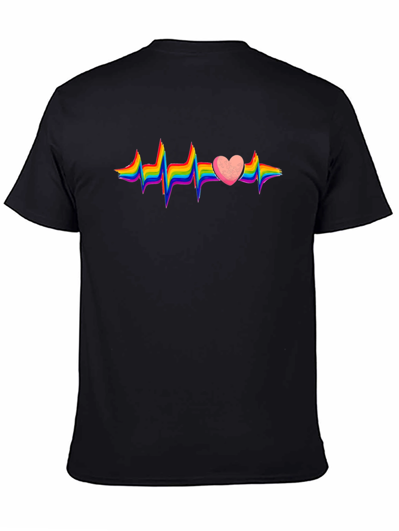 Rainbow Heartbeat Graphic Tee