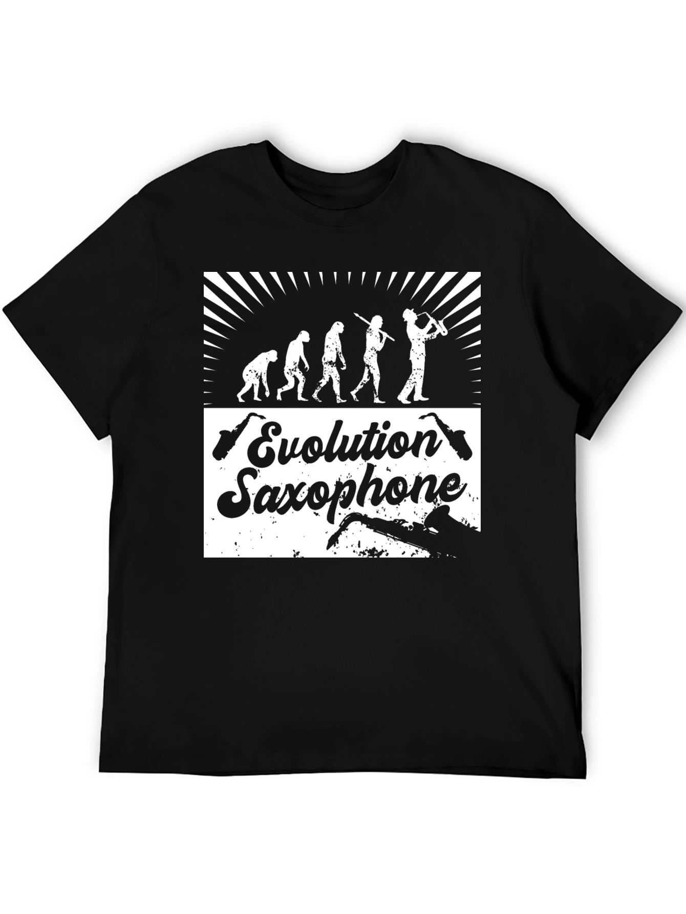 Evolution Saxophone T-Shirt - Funny Music Tee