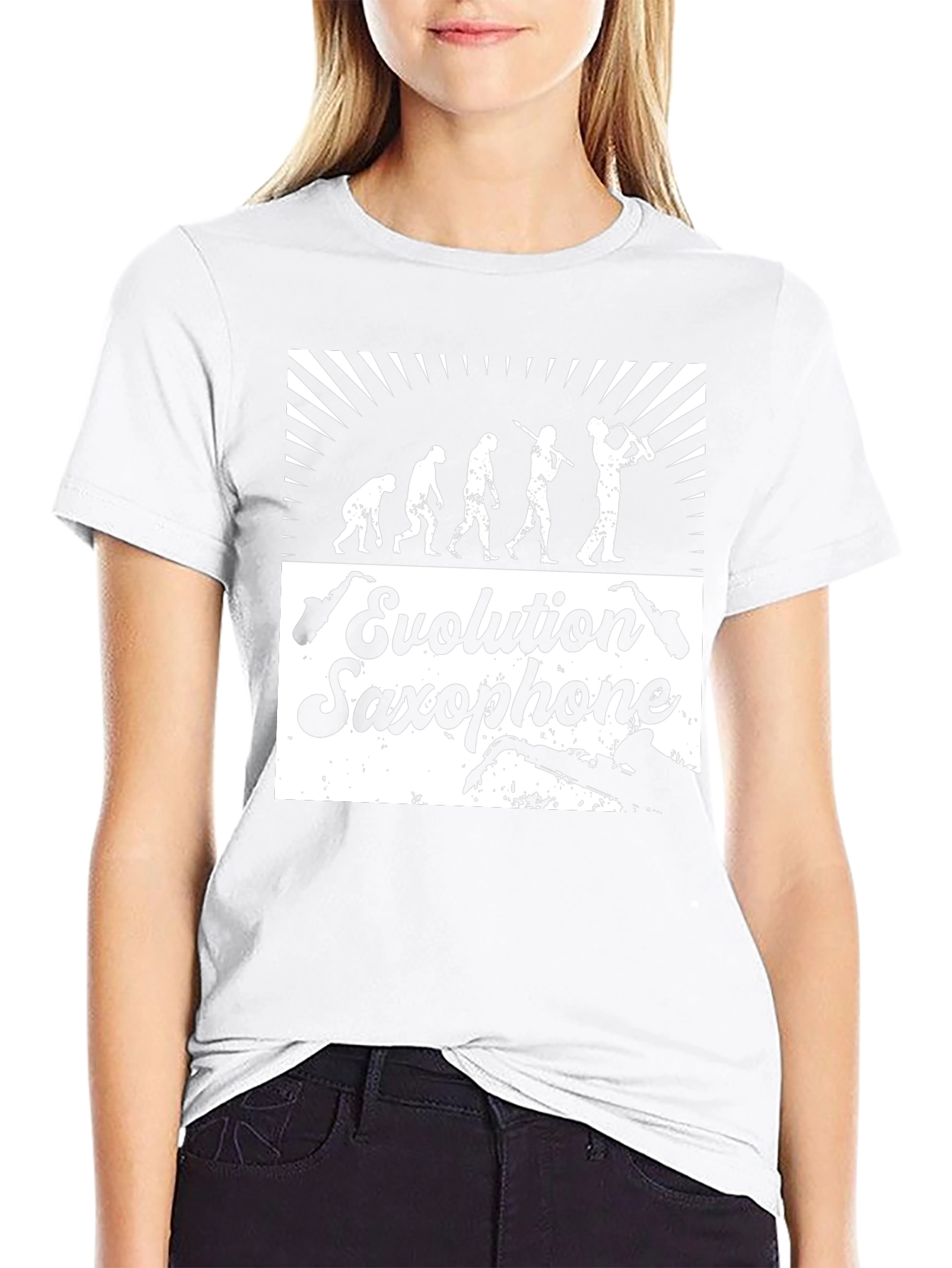 Evolution Saxophone T-Shirt - Funny Music Tee