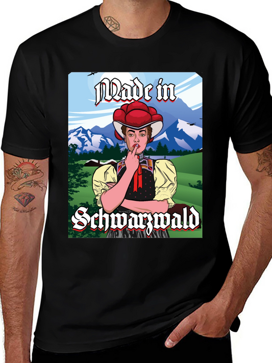 Made in Schwarzwald T-Shirt: Black Forest Souvenir Tee