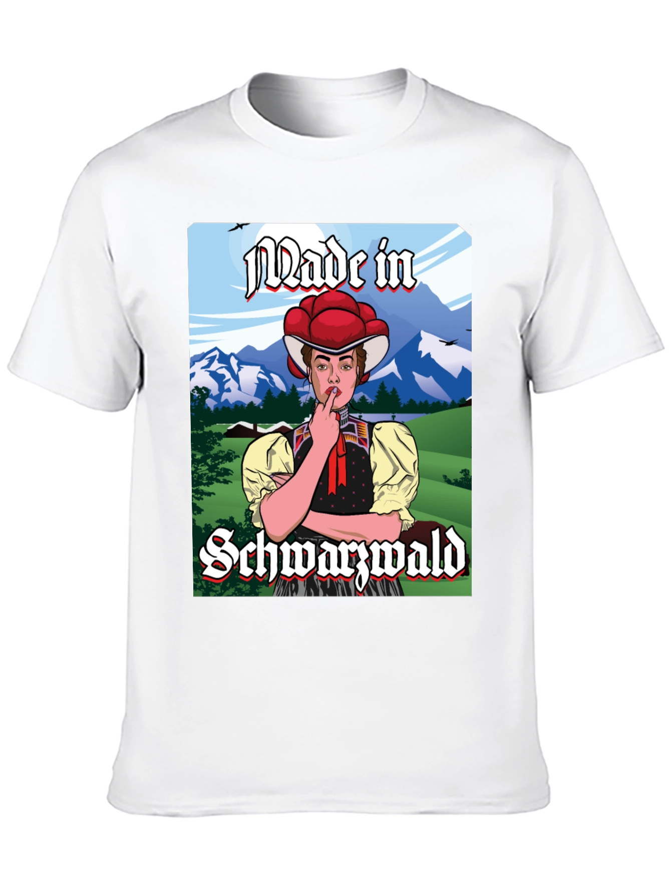 Made in Schwarzwald T-Shirt: Black Forest Souvenir Tee