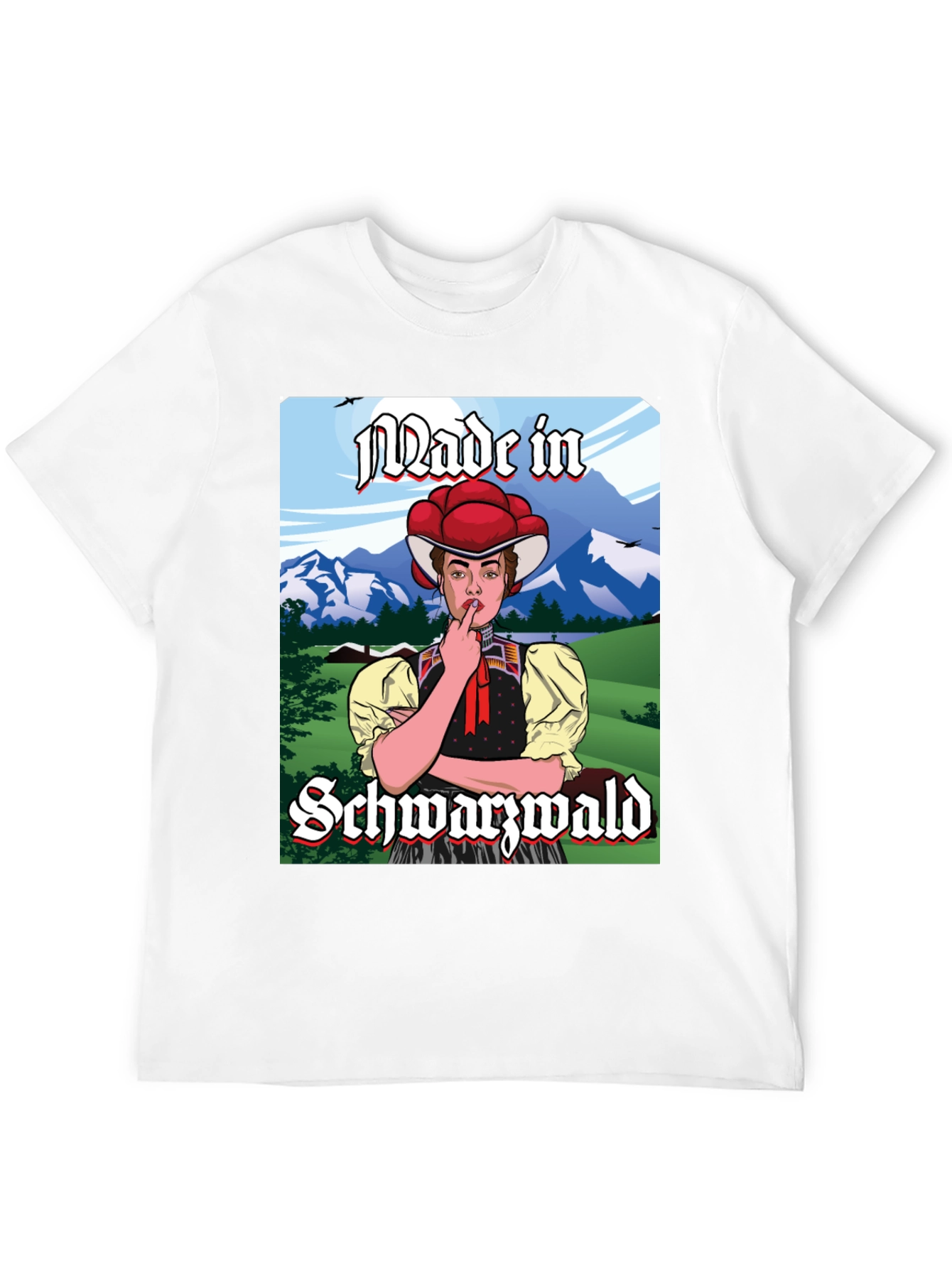 Made in Schwarzwald T-Shirt: Black Forest Souvenir Tee